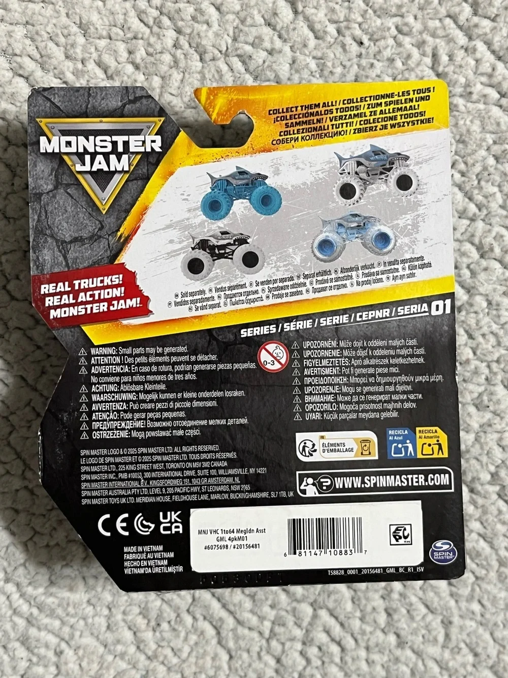 Spin Master Monster Jam Megalodon 1:64 Scale Die-Cast Truck